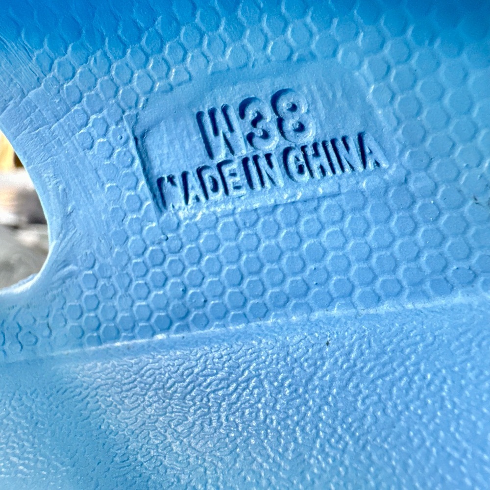 Vikin Baby Blue Sandals with White Buckles - Picture 4 of 5